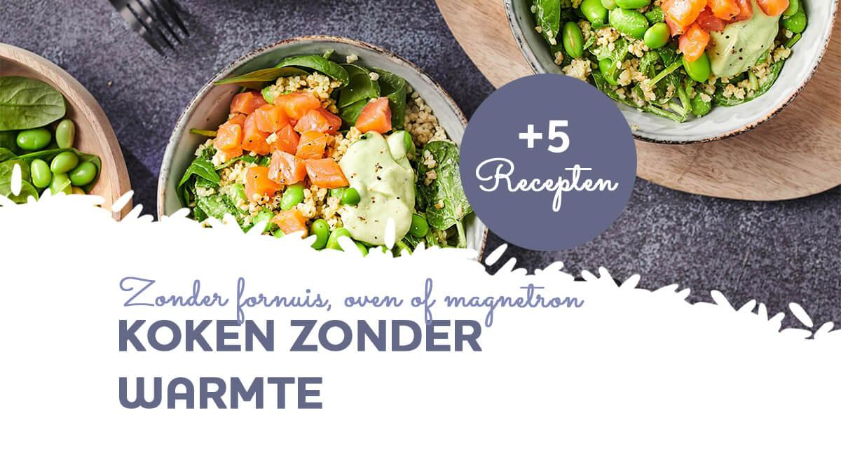 7x koken zonder fornuis, oven of magnetron