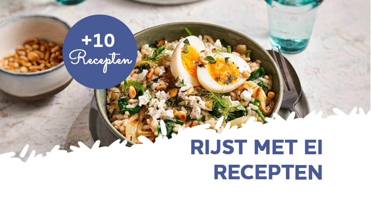 Rijst met ei (10 recepten)