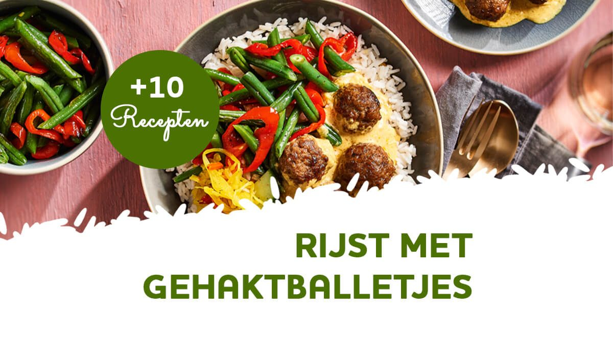 Lassie Favo’s: 7x rijst met gehaktballetjes