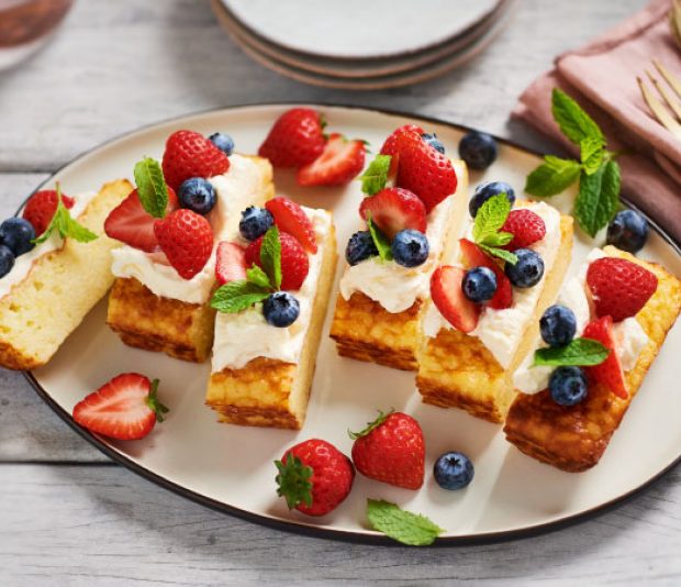 Rijstbodem met rood fruit