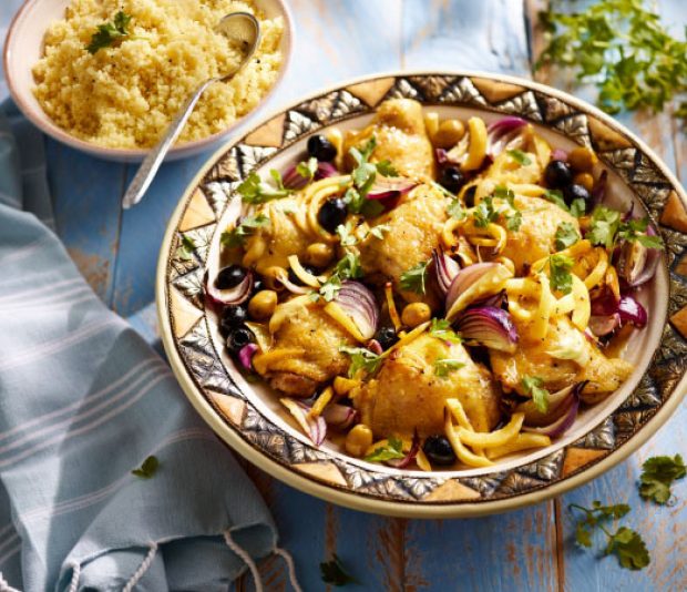 Kiptajine met couscous