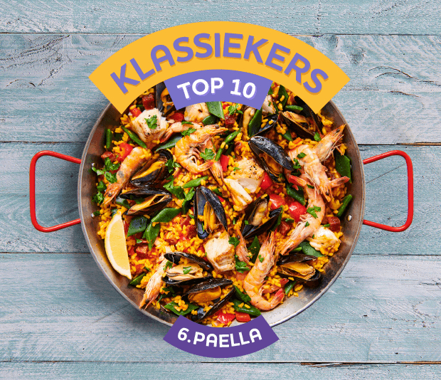 Paella met vis