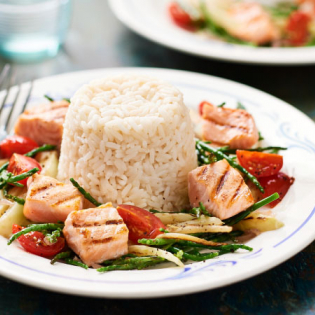 Zalm met venkel en zeekraal