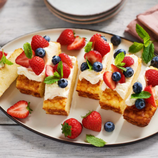 Rijstbodem met rood fruit
