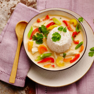 Pittige Thaise kippensoep
