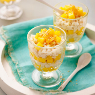 Kokosrijst met mango