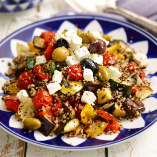 Quinoa met geroosterde groenten