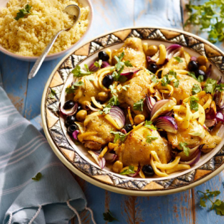Kiptajine met couscous
