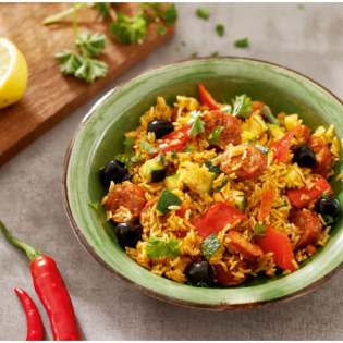 Spaanse rijst met chorizo en paprika