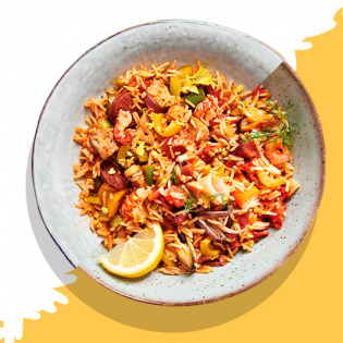 Jambalaya met zeevruchten