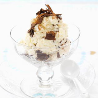 Stracciatella van roomrijst
