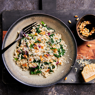 Groene risotto met gorgonzola