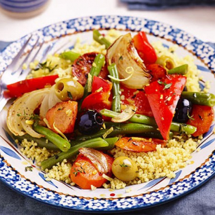Groentetajine met couscous