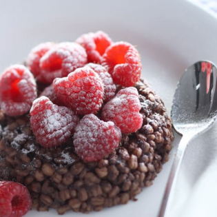Chocogort met frambozen