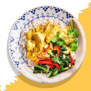 Kip korma met koriander