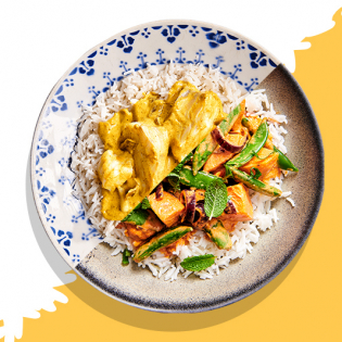Massaman curry met zoete aardappel