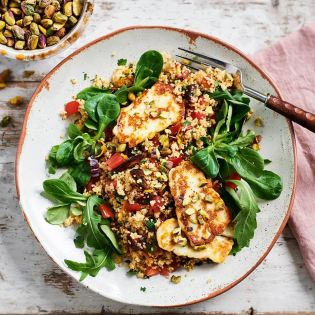 Couscous salade met haloumi